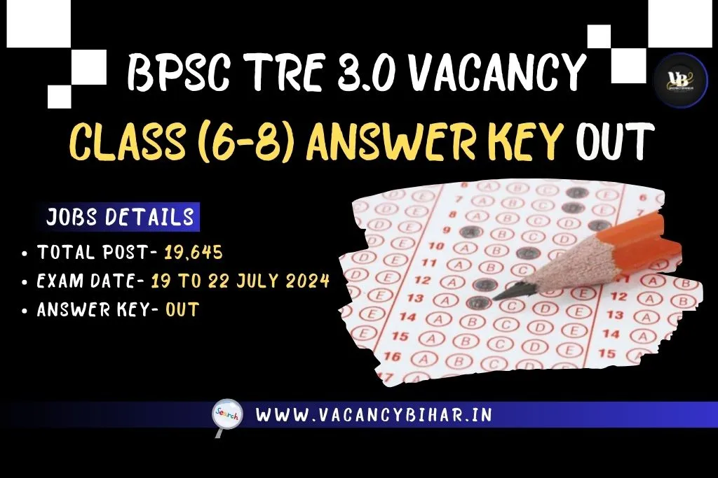 BPSC TRE 3.0 Answer Key 2024