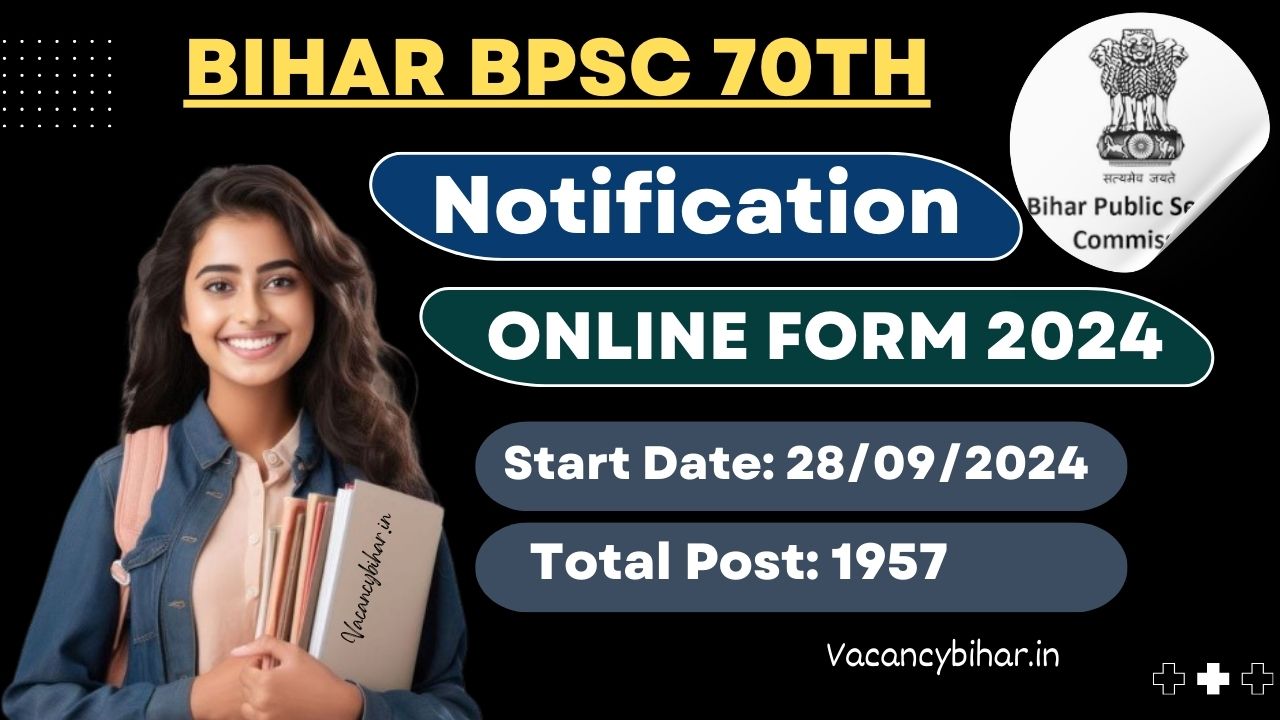 Bihar BPSC 70th Online Form 2024