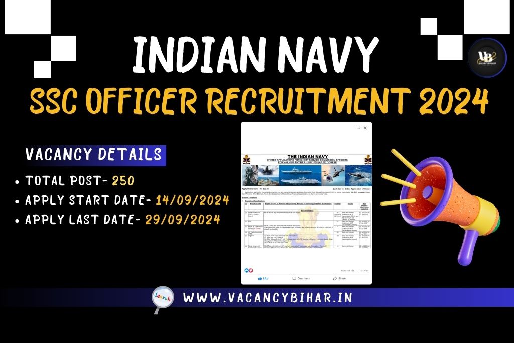 Indian Navy SSC Officer Recruitment 2024