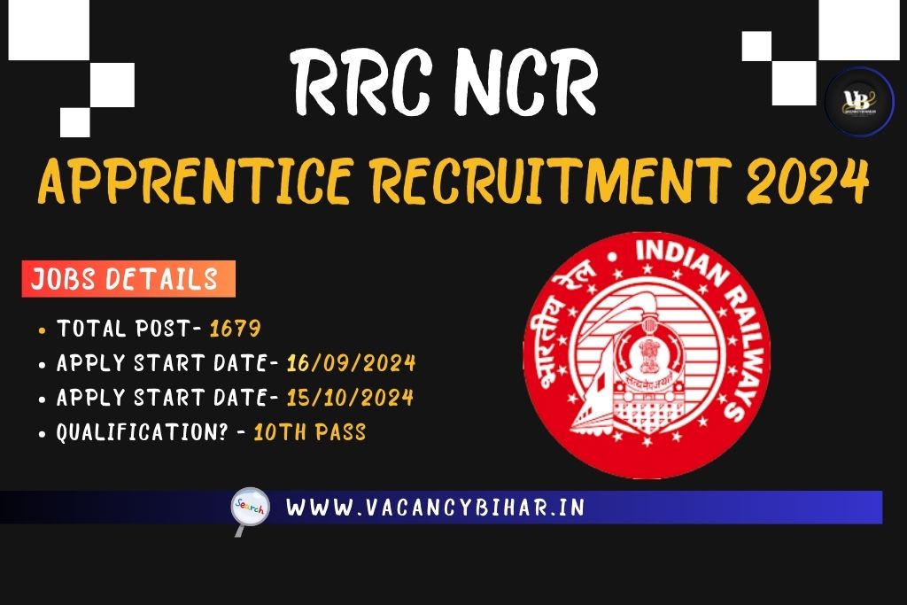 RRC NCR Apprentice Recruitment 2024