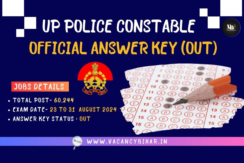 UP Police Constable Answer Key 2024