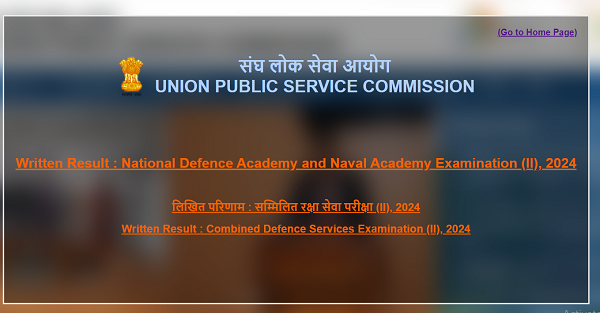 UPSC CDS Result 2024