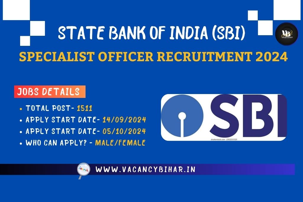 SBI SO Recruitment 2024