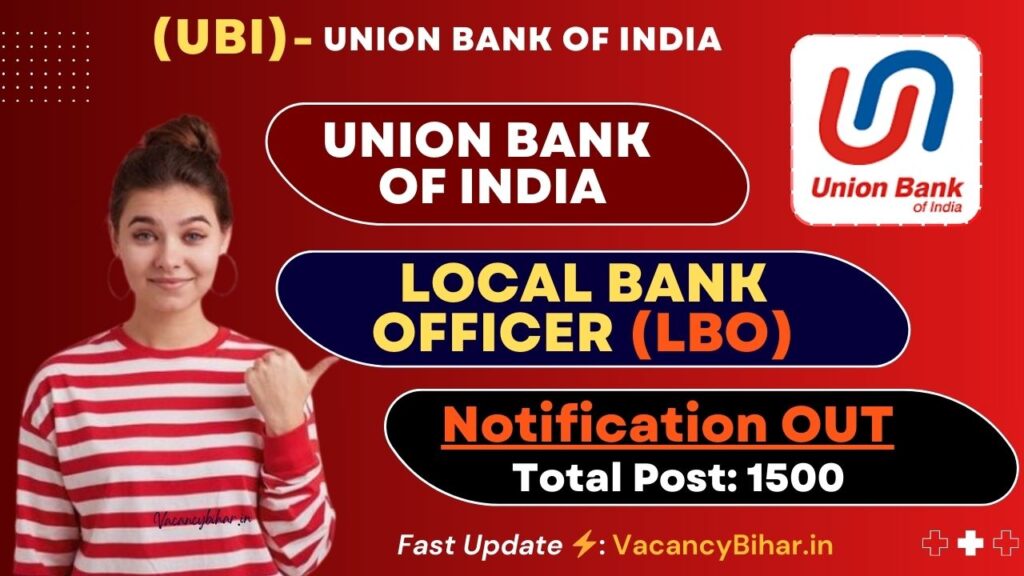 Union Bank of India LBO Recruitment 2024