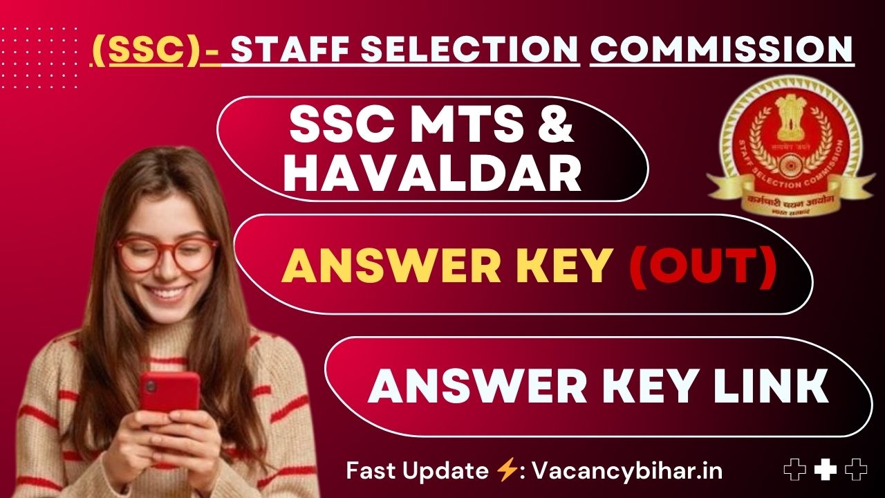 SSC MTS Answer Key 2024