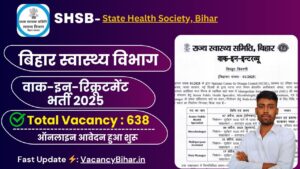 Bihar Health Department Walk in Recruitment 2025