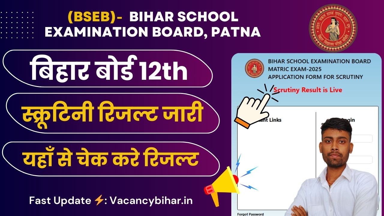 Bihar Board 12th Scrutiny Result 2025