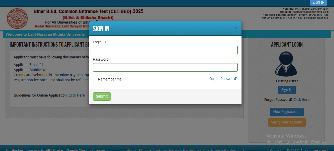 Bihar BEd Counselling 2025