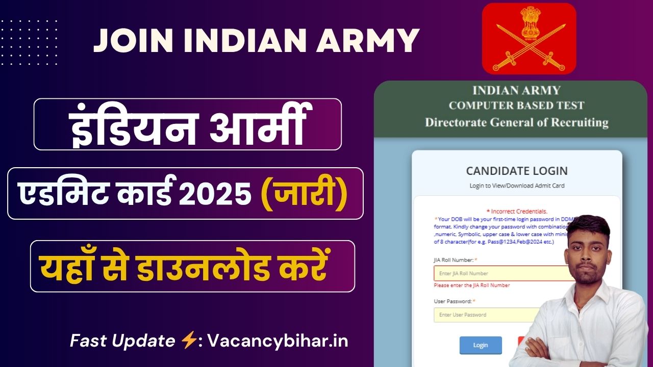 Indian Army Agniveer Admit Card Download : इंडियन आर्मी अग्निवीर एडमिट कार्ड जारी, जाने पूरी डाउनलोड प्रक्रिया