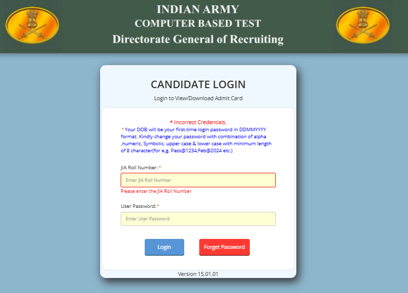 Indian Army Agniveer Admit Card Download
