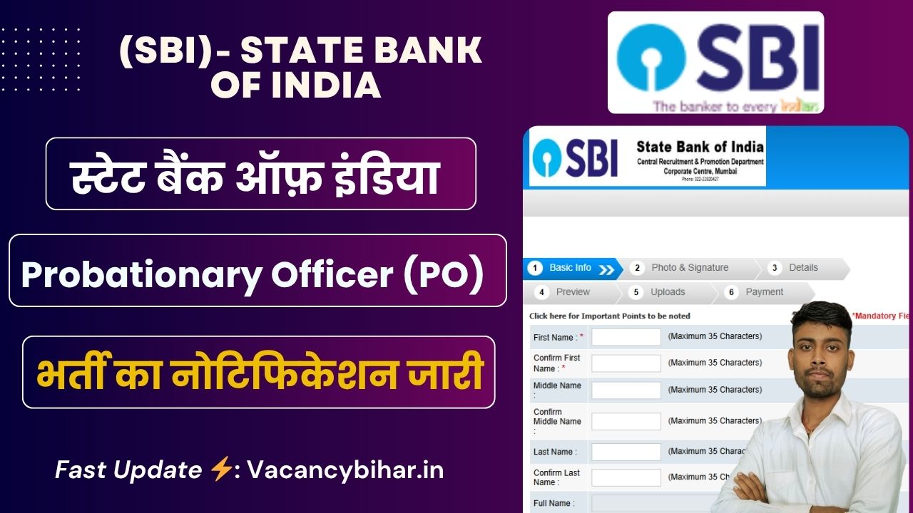 SBI Bank PO Recruitment 2025