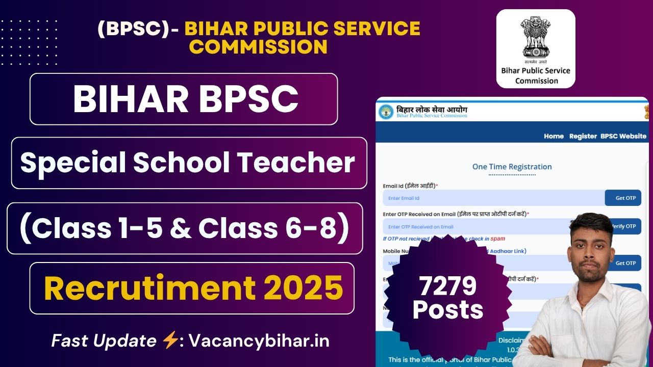 BPSC Special School Teacher Recruitment 2025