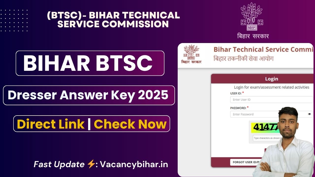 BTSC Dresser Answer Key 2025