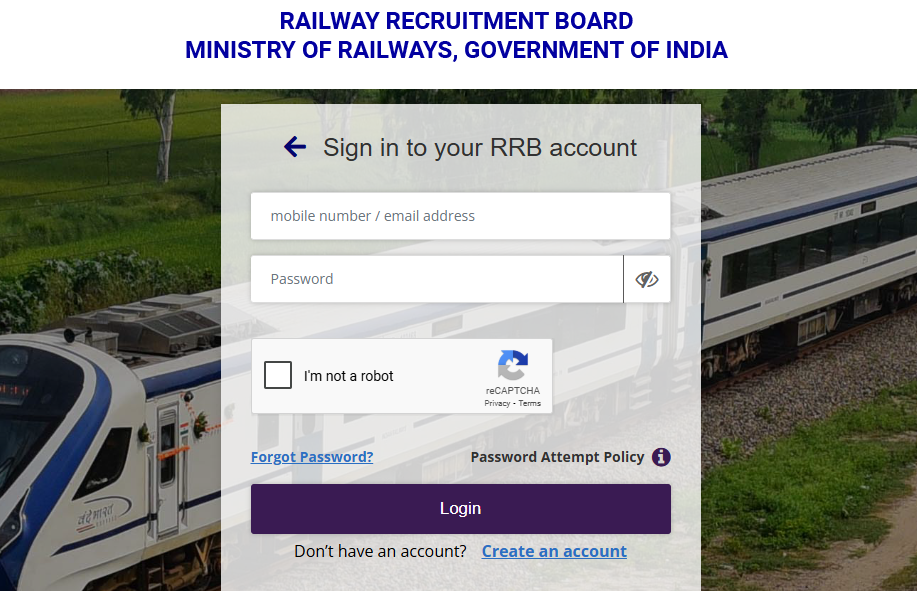 RRB NTPC 12th Level Application Status 2025
