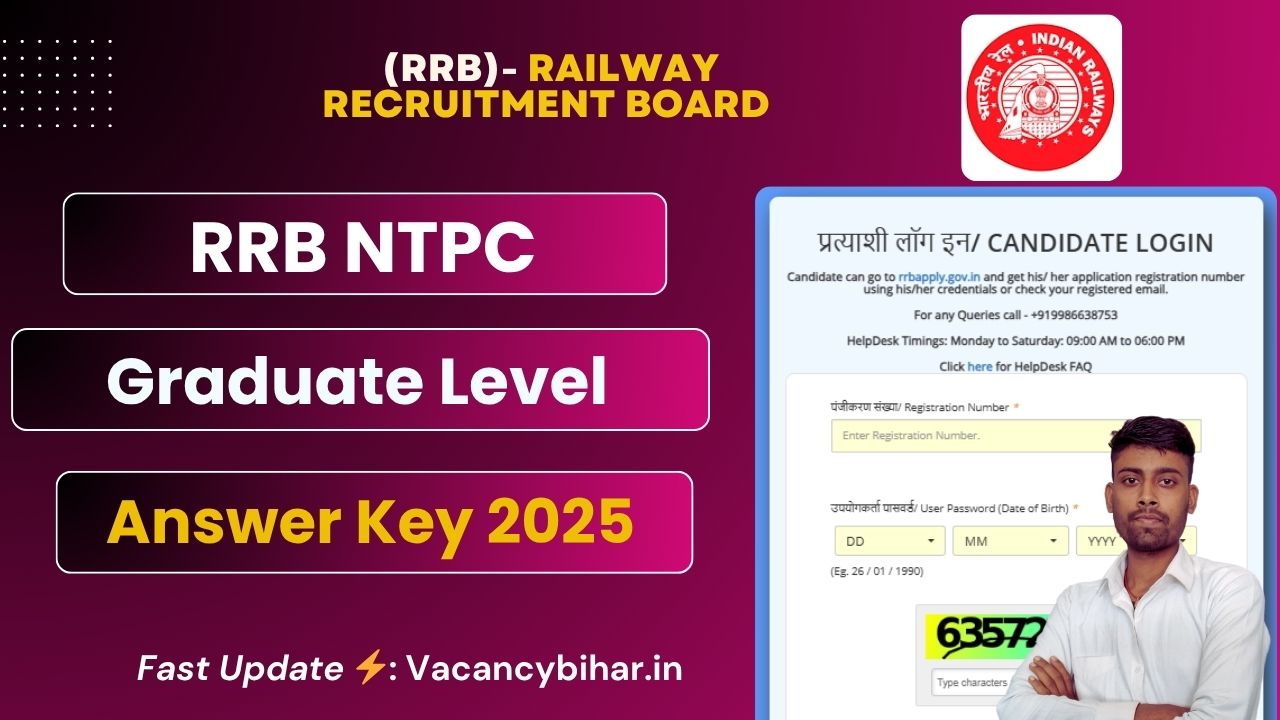 RRB NTPC Answer Key 2025