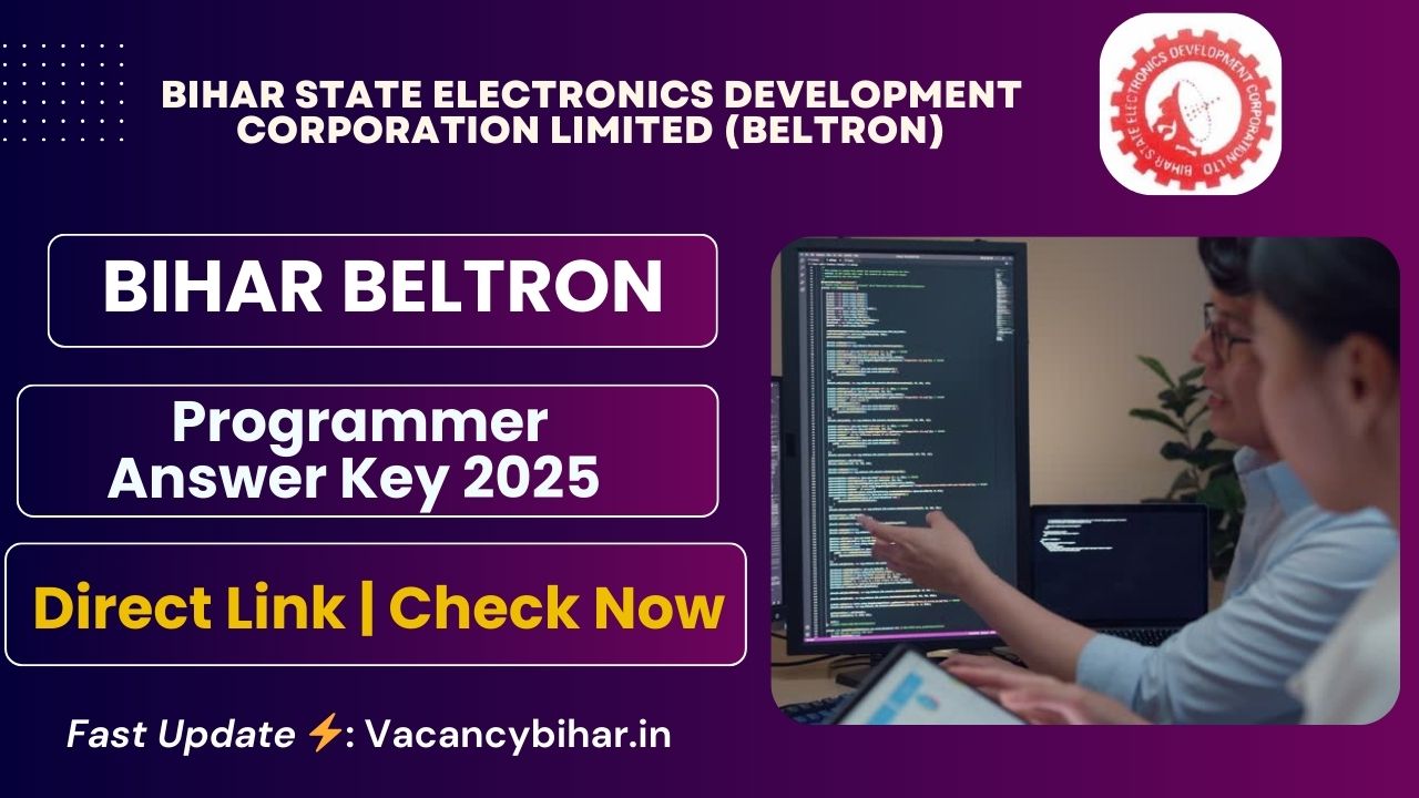 Bihar Beltron Programmer Answer Key 2025