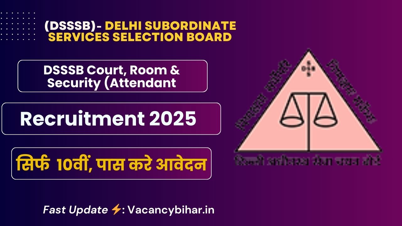 DSSSB Recruitment 2025