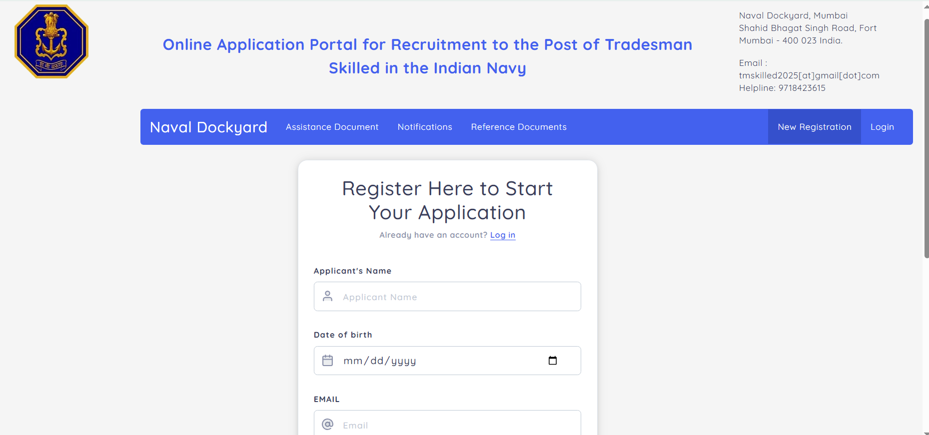 Indian Navy Tradesman Skilled Apprentice Recruitment 2025