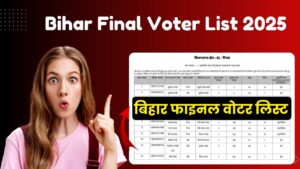 Bihar Final Voter List Download 2025