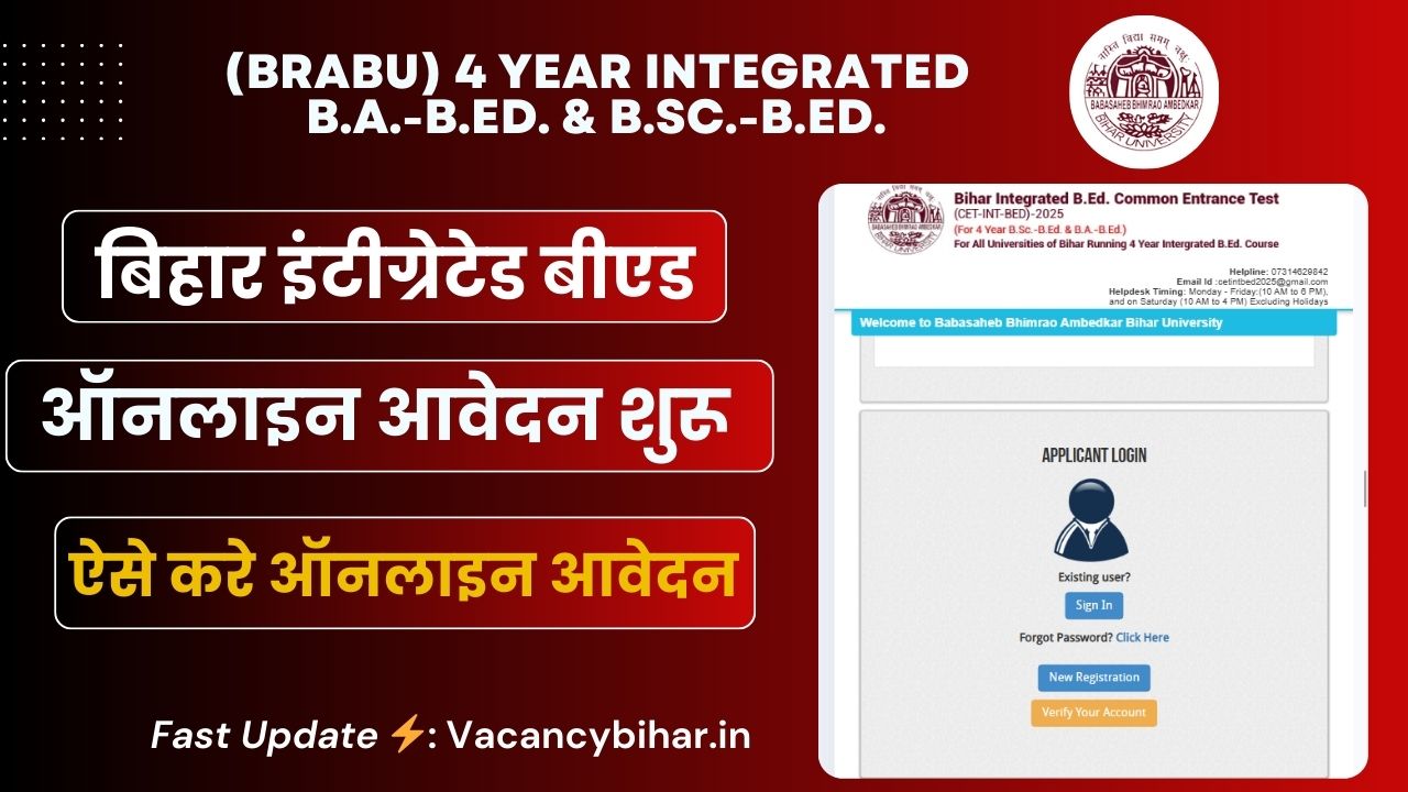 Bihar Integrated BEd Admission 2025