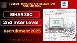 Bihar SSC 2nd Inter Level Recruitment 2025