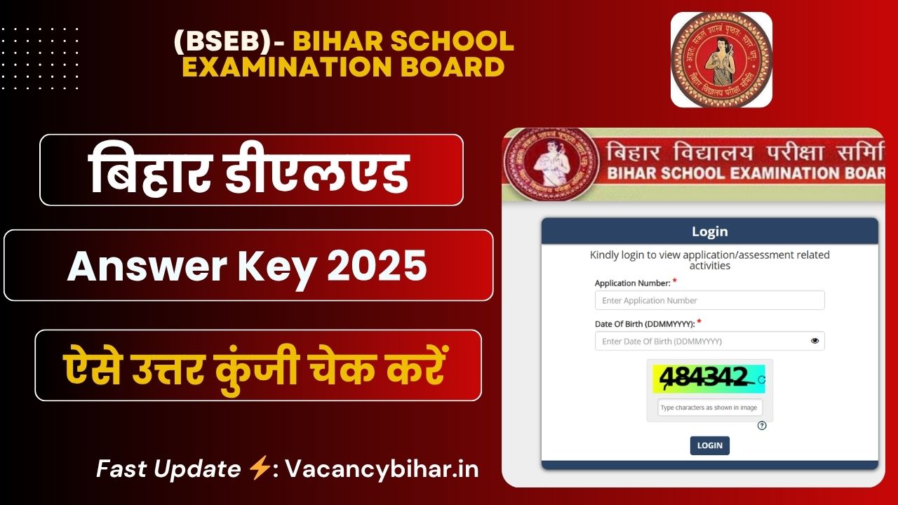 Bihar DElEd Answer Key 2025