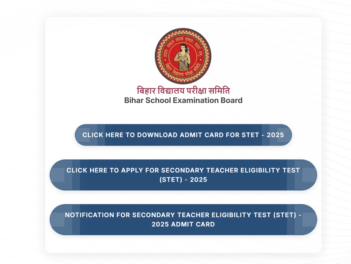 Bihar STET Answer Key 2025