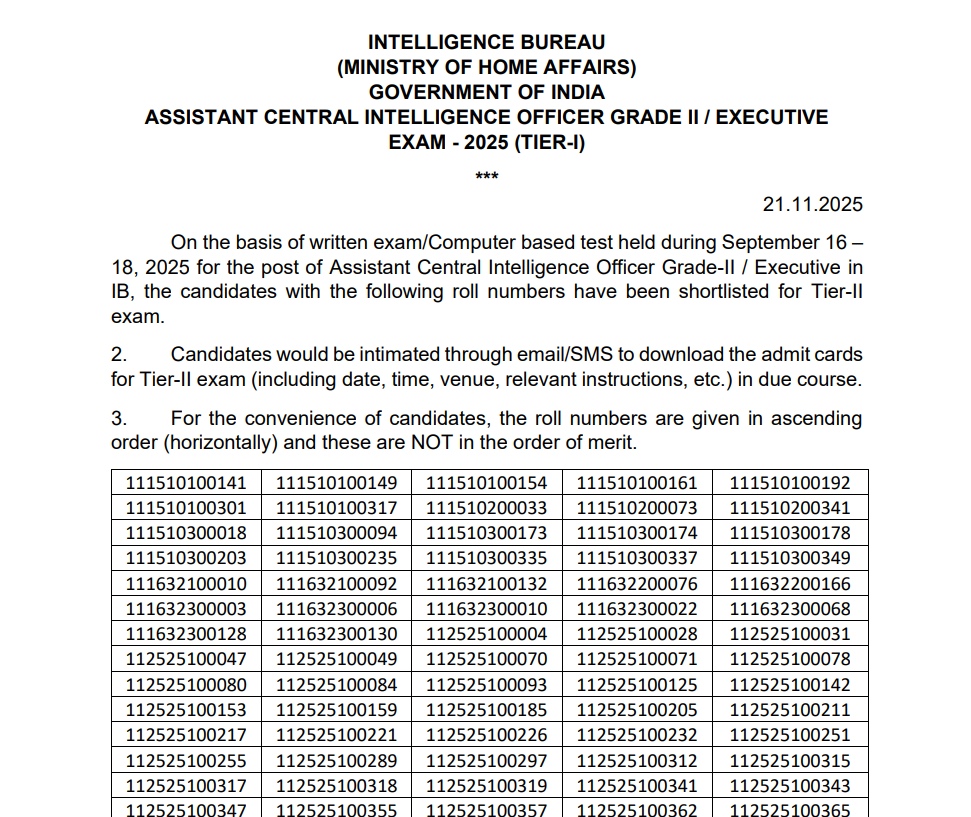IB Executive Result 2025