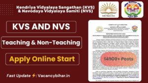 KVS and NVS Recruitment 2025